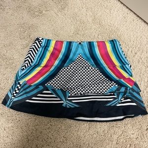 Lucky in Love Colorful Tennis or Golf Skirt